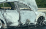 Izgorio automobil na auto-putu (VIDEO)