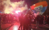 Srpski navijači "zapalili" Podgoricu (VIDEO)