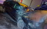 Gorjeli automobil i krov garaže u Banjaluci (FOTO)